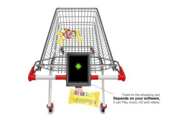 Verificador de carrinho de compras do supermercado Bimi com scanner 1D / 2D e tela de 7 polegadas