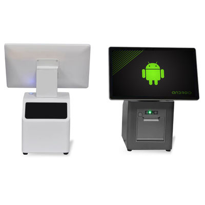 Supermercado Bimi 14 polegadas Sistema de POS de tela dupla Windows com impressora térmica de 58mm/80mm
