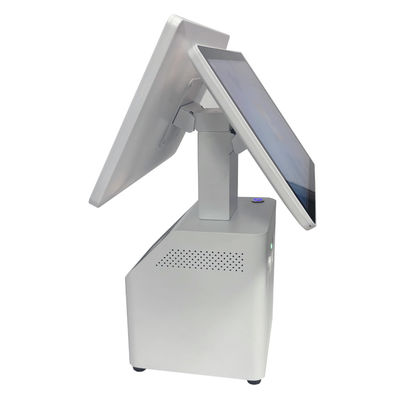 Supermercado Bimi 14 polegadas Sistema de POS de tela dupla Windows com impressora térmica de 58mm/80mm