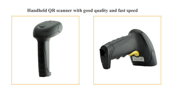Proteger IP45 Wired Handheld 2D Barcode Scanner com leitura de código de computador com fio 32 bits CPU