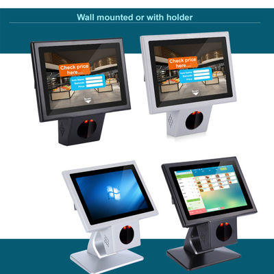 Supermercado Loja 10.1inch Touch Screen Checker com Barcode Scanner e 16G SSD