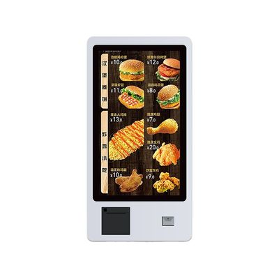 Bimi 32 polegadas Self-Serve Touch Screen Kiosk com impressora QR Barcode Scanner Parede montada