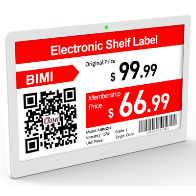 Bimi 4.9inch Digital E-paper Display Electronic Shelf Label para Supermercado Windows OS