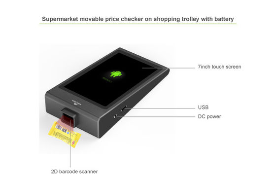 Verificador de preços Quiosque de autoatendimento com memória flash 16G e tela sensível ao toque