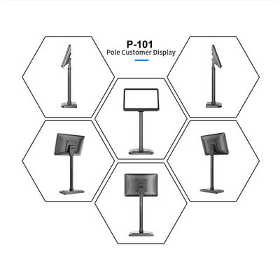 Sistema operacional Android P-101 10,1 polegadas IPS AD ecrã de check-out display pole visualização do cliente segunda exibição