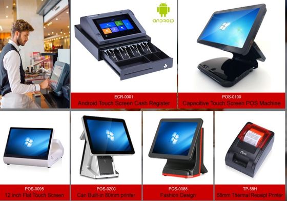 2048 Sistema POS VIP All-in-One com tecnologia de impressão térmica de 58 mm ou 80 mm