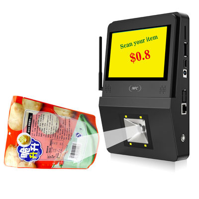 32G Flash Memory Supermarket Checker com POE Speaker e Android Touch System de 5 polegadas