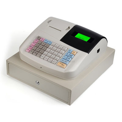 Impressora de recibos térmicos mini com ecrã LCD de 128 mm * 64 mm para supermercado e restaurante