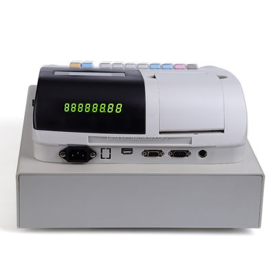 Impressora de recibos térmicos mini com ecrã LCD de 128 mm * 64 mm para supermercado e restaurante