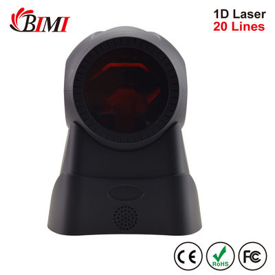 Portátil 1D Wired desktop Barcode Scanner com 20 linha Leitor de código de barras laser