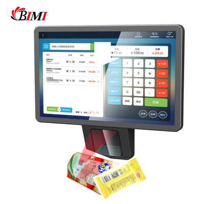 Escaner de códigos de barras embutido 10,1 polegadas Touch Screen POS Sistema Android para loja de supermercado