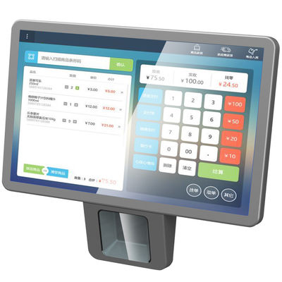 POS Android Touch Capacitivo Com Scanner Laser Integrado Para Caixa do Supermercado