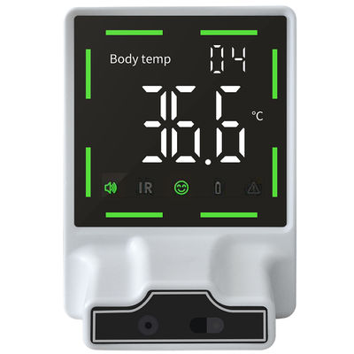 Termômetro do corpo humano montado na parede com unidade de temperatura °C/°F e tempo de medição ≤ 2 s