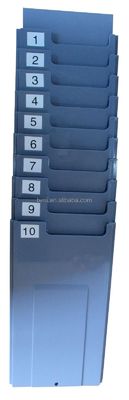 Carregador de cartão de tempo ABS cinza ou branco para TS10 Time Recorder Time Management Made Easy