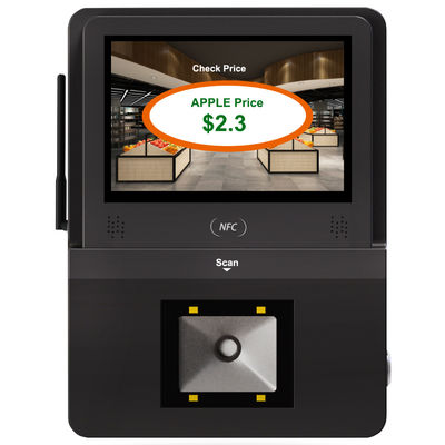 Sistema de verificação de supermercado com tela Android de 5 polegadas e scanner 1D/2D embutido