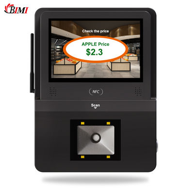 POS-0098 Verificador de tela sensível ao toque de 5 polegadas Terminal de informação Android para lojas de supermercado