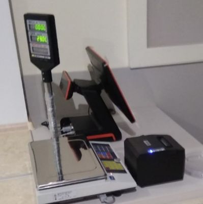 Windows 7/10 OS I5 15 polegadas All in One Breeze Touch Screen POS PC/ TPV System Preto