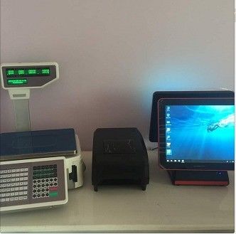 Windows 7/10 OS I5 15 polegadas All in One Breeze Touch Screen POS PC/ TPV System Preto