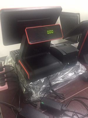 Transações B2B com sistema POS de 15 polegadas com tela e display duplo de toque