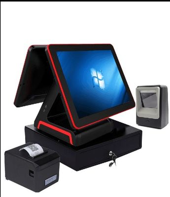 Sistema operacional Windows All in One POS Terminal com tela sensível ao toque de 15 polegadas